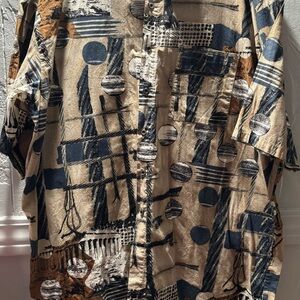 Expressions Multicolor Abstract Shirt